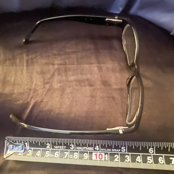 Coach BERNICE 844 BLACK Eyeglasses Frames Grey White Rectangle - Picture 13 of 16